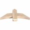 Ekena Millwork Bellingham Smooth Timber Gable Bracket, Douglas Fir, 36"W x 16"H x 3 1/2"D x 5 1/2"F, 11/12 Pitch GBW036X16X0406BEL00SDF - alternate 2